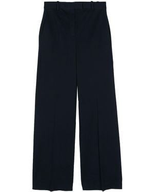 Circolo 1901 Piqué Straight Pants - Blue