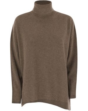 Vanisé Giuly Maxi Cashmere Turtleneck - Brown