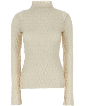 Camilla & Marc Ivory Stretch Polyester Sissil Top - White