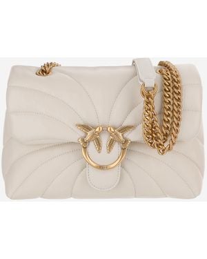 Pinko Classic Love Puff Butterfly Bag - Natural