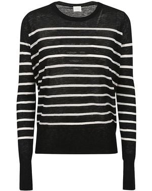 C.t. Plage Wool Striped Sweater - Black