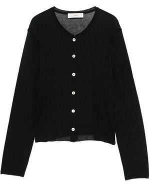 DUNST Cardigan aus Baumwollmischung - Schwarz