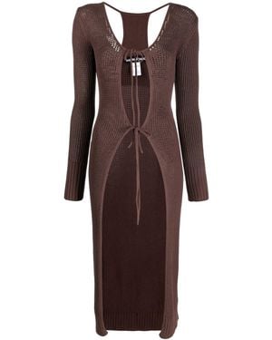 ANDREADAMO Andreadamo Long Cardigan - Braun