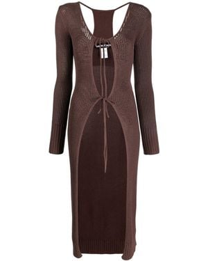 ANDREADAMO Andreadamo Long Cardigan - Marrone