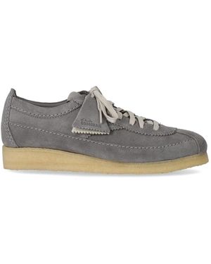 Clarks Wallabee Tor Grey Sneaker - Grau