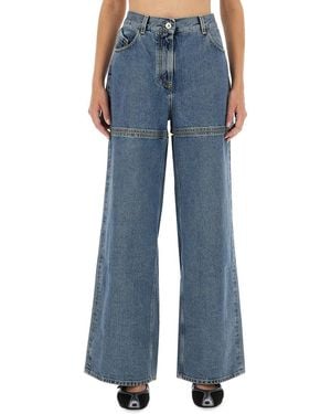 The Attico Long Denim Jeans - Blau
