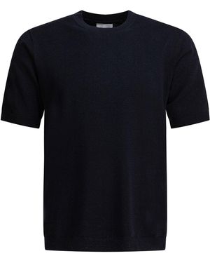 Norse Projects Nordprojekte Rhys Cotton Leinen T -Shirt - Schwarz