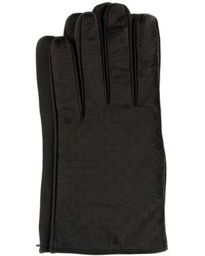 Gucci Dark Nappa Leather Gloves - Black