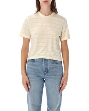 Maison Kitsuné Maison Kitsuné Maison Kitsuné Striped Baby T-Shirt - Blue