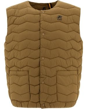 Diemme "Valty" X K Way Weste Jacke - Natur