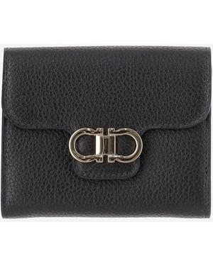 Ferragamo French Compact Portafoglio - Nero