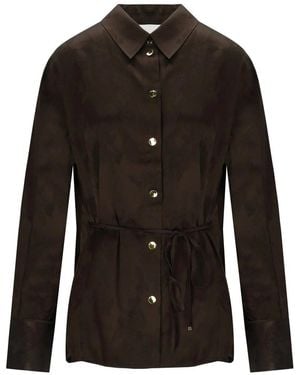 Ganni Satin Shirt - Black
