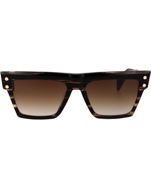 Balmain Gafas de sol cuadradas BPS 121 B 54 - Marrón