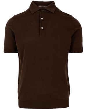 Filippo De Laurentis T-Shirt E Polo Bruciate - Marrone