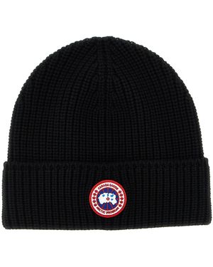Canada Goose Gerippte Mütze Schwarz Aw25