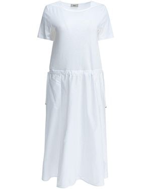 Herno Flared Midi Dress - White