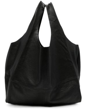 Cortana U Xl Leather Tote Bag - Black