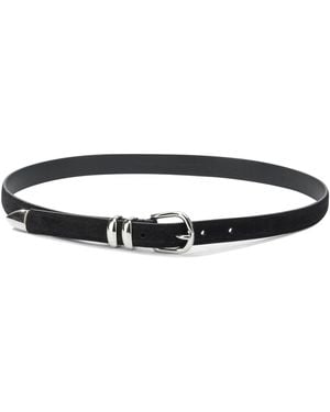 Anderson's Suede Leather Belt - Black