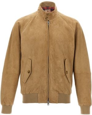 Baracuta Wildleder -Bomberjacke - Natur
