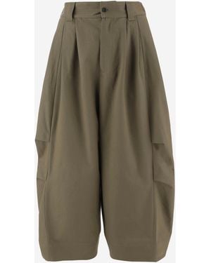 Niccolò Pasqualetti Oversized Cotton Pants - Green