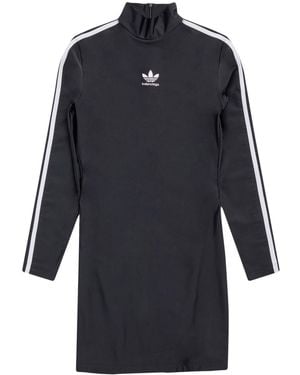 adidas x Balenciaga Logo Sports Mini Dress - Blue