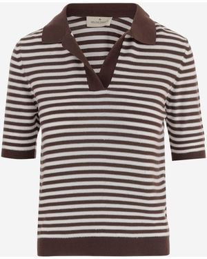 Bruno Manetti Cotton Blend Polo Shirt - Black