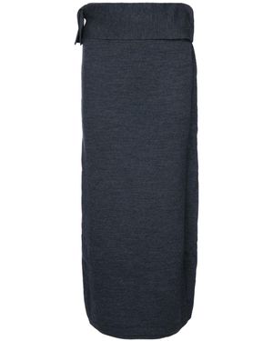 Entire studios Virgin Wool Tiered Skirt - Blue