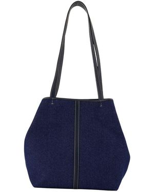 Vanessa Bruno Lila Baumwoll-Tote-Tasche - Blau