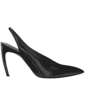 The Attico Der Attico Black "Viper" Slingback - Schwarz