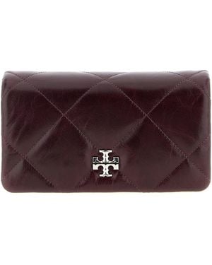 Tory Burch 'kira Diamond' Crossbody Tas - Paars