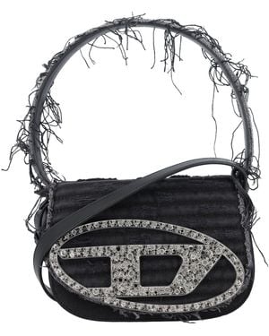 DIESEL 1Dr-Iconic Shoulder Bag - Black