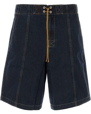 GIMAGUAS Denim Lewis Bermuda Shorts - Blue
