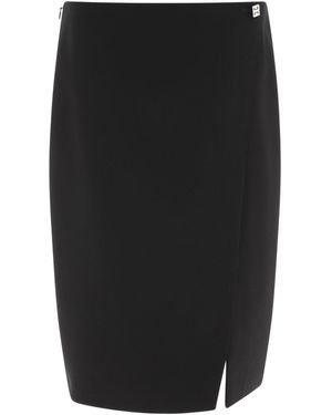 Givenchy Wollrock mit 4 g Details - Schwarz
