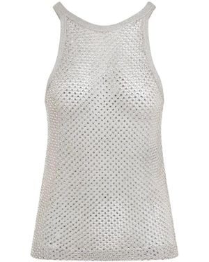 Tom Ford Lurex Knit Top - Grey
