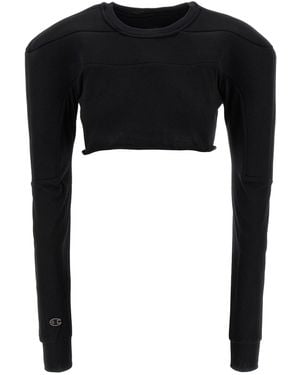 Rick Owens Champion X Sweater Maglioni Nero-Donna