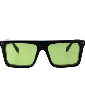 Off-White c/o Virgil Abloh Shiny Acetate Sunglasses - Green