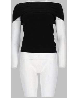 Circus Hotel Mini Neckline Top - Black