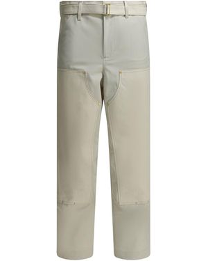 Sacai "Carhartt Wip Duck" Cargohose - Grau