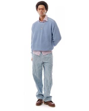 LC23 Rib Knit Sweater - Blue