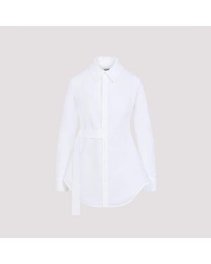 Jean Paul Gaultier Strap Detail Shirt - White