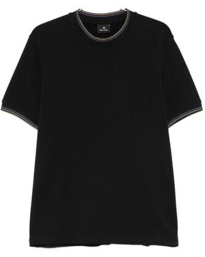 Paul Smith Ps Door Paul Smith Katoenmix T-shirt - Zwart