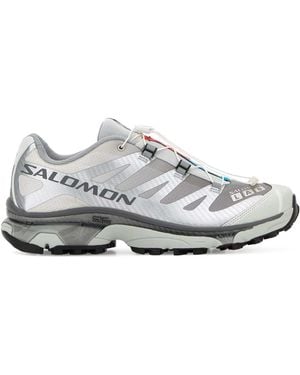 Salomon Grey Fabric Xt-4 Trainers - White