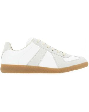Maison Margiela Leather Replica Trainers - White