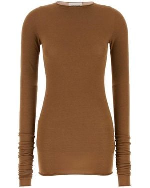 ARMARIUM Caramel Viscose Blend Sita Top - Brown