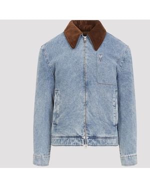 Ami Paris Adc Reißverschlussjacke - Blau