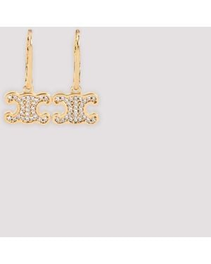Celine Strass Oorbellen - Roze