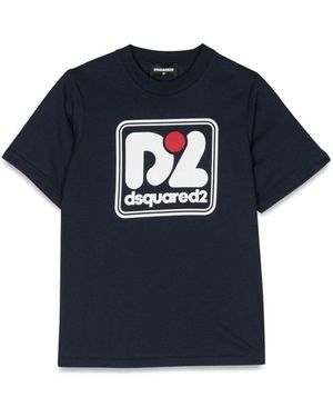 DSquared² Slouch Fit T Shirt - Blue