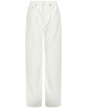 Loulou de Saison Samur Lds Organic Denim Boyfriend Jeans - White