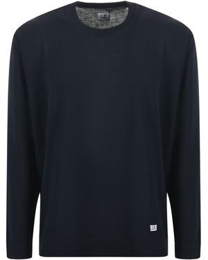 C.P. Company Cotton Yarn Jumper - Blue