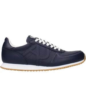 Armani Jeans Trainers Leather - Blue